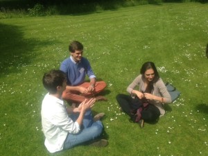 Lunch break day 2 - sun is out on the Scottish Riviera