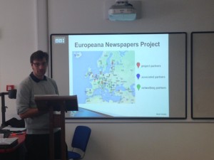 The Europeana Newspaper Project at #Graines2015 Unconference